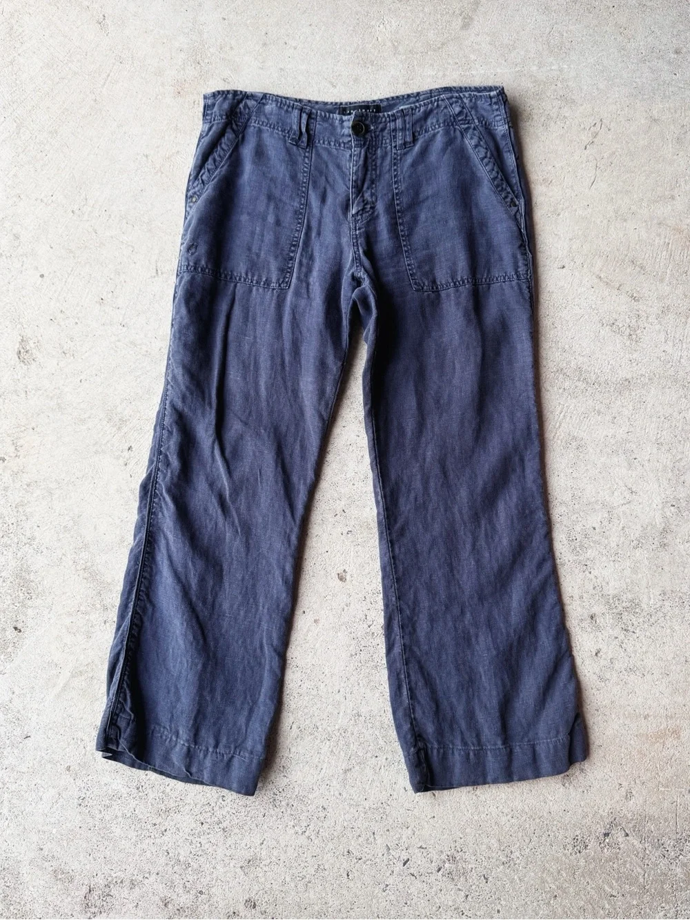 Sanctuary Linen Wide Leg Pants | Y2K Coastal Utility | Size 30 - Picture 6 of 6